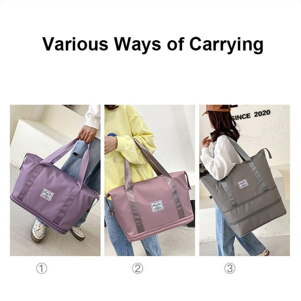 Waterproof Fitness Bag Large Size Gray Gym Bags