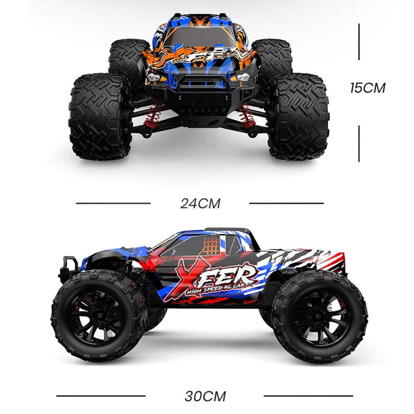 High Speed 1 16 Rc 4Wd Car Full Scale Orange Rc Model Vehicles