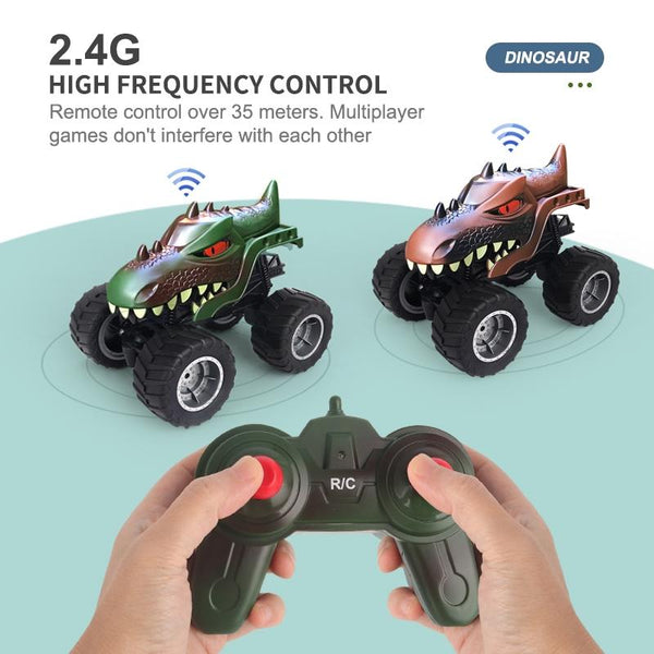 Remote Control Dinosaur Climbing Car 2.4G Brown Rc Model Vehicles