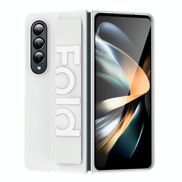 For Samsung Galaxy Z Fold4 5G Silicone Wristband Foldable Phone Case White Cases Covers & Skins