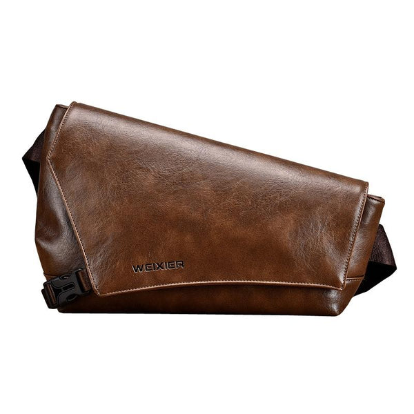 Large Capacity Waterproof Men Crossbody Bag Brown Bags