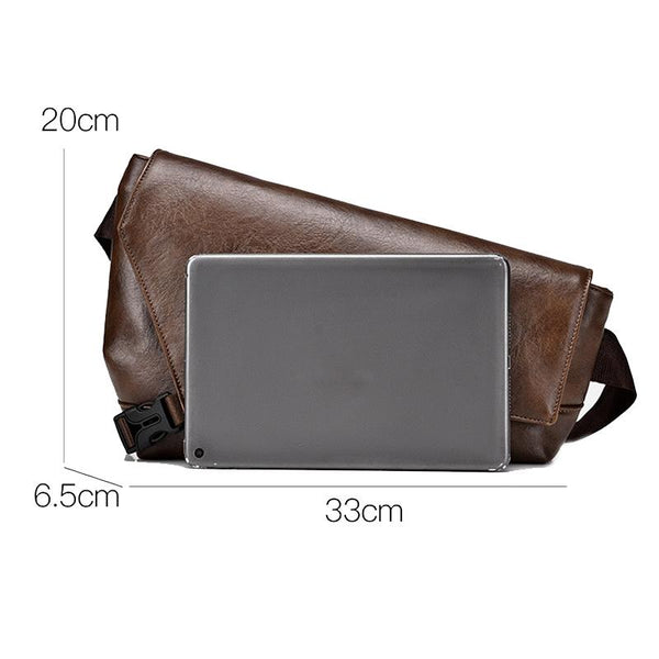 Large Capacity Waterproof Men Crossbody Bag Brown Bags