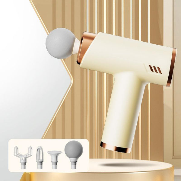 Silent Fascia Gun For Muscle Relaxation High Frequency Vibration Massager_Yellow Massagers