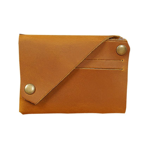 Leather Card Holder For Bank Cards Black Yellow Brown Business Card Holders
