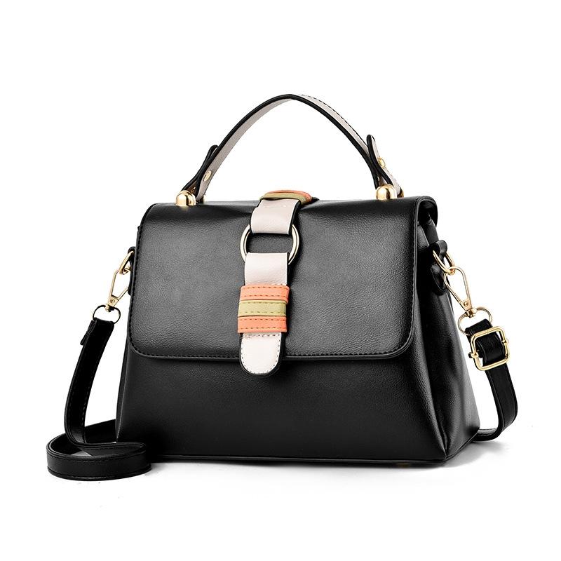 Versatile Small Square Handbag For Women Black Women's Bags & Handbags