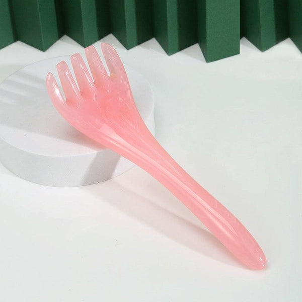 Stress Reducing Massage Comb 5 Claws Meridian Therapy Yellow Other Massage
