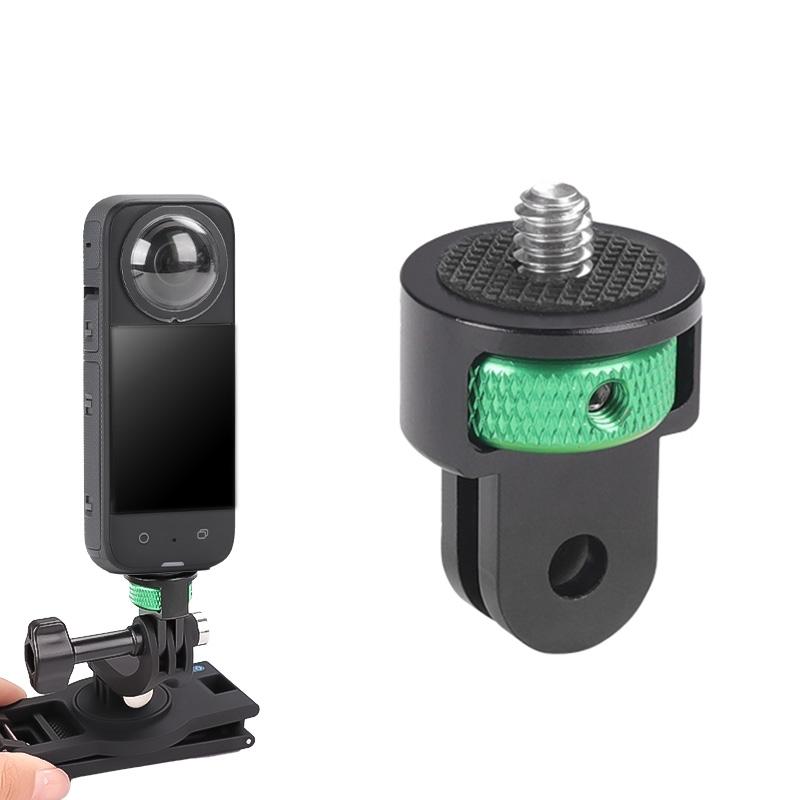 Universal 1 / 4 Inch Screw Action Camera Adapter Adjustable_Green Black Cables & Adapters