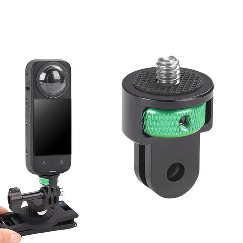 Universal 1 / 4 Inch Screw Action Camera Adapter Adjustable_Green Black Cables & Adapters