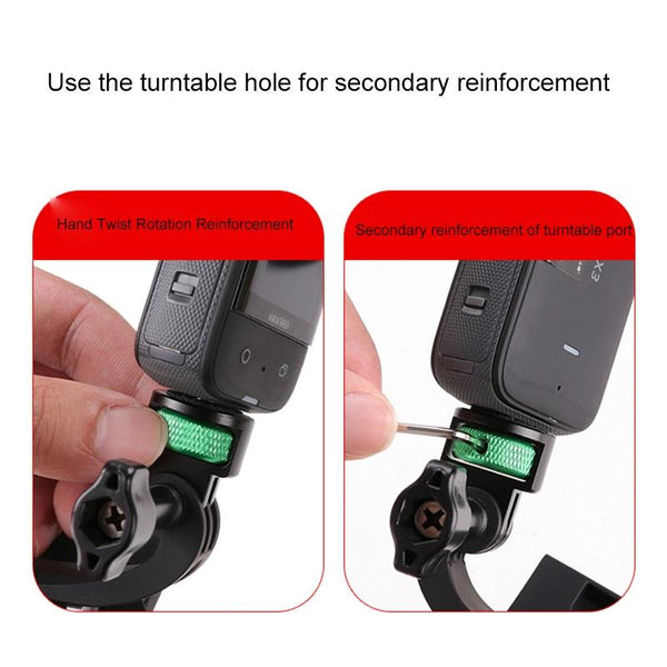 Universal 1 / 4 Inch Screw Action Camera Adapter Adjustable_Green Black Cables & Adapters