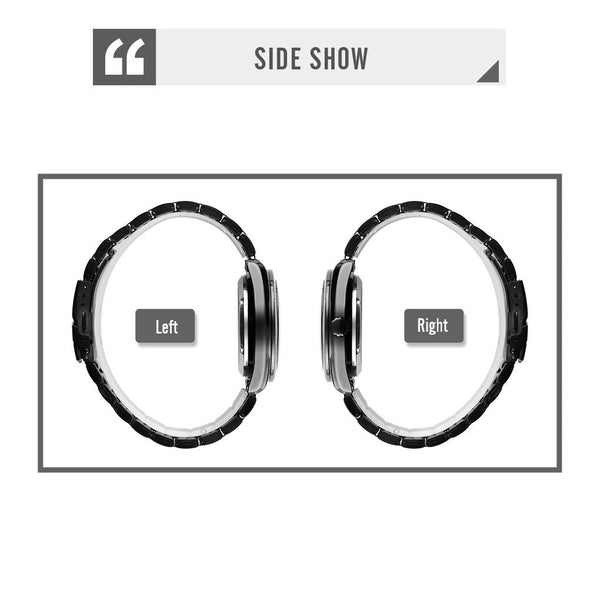 Men Automatic Mechanical Watch With Gear Dial Gold Black Watches