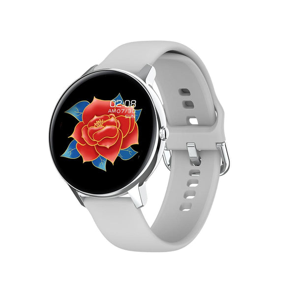 Smart Watch With Ip68 Waterproofing And Health Monitoring Silver Smart Watches