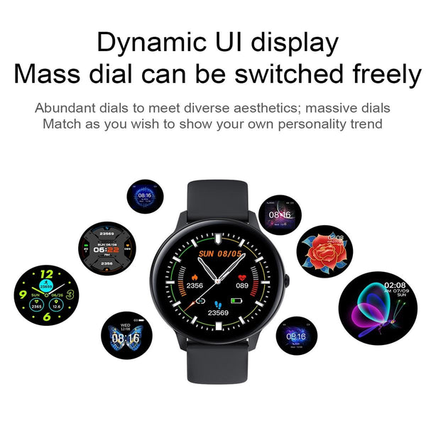 Smart Watch With Ip68 Waterproofing And Health Monitoring Silver Smart Watches