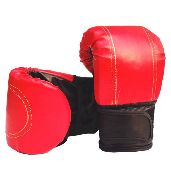 Adult Boxing Gloves Fighting Punching Half Finger Black Gloves Boxing