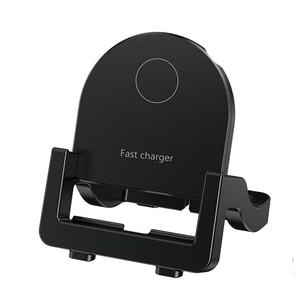 15W Vertical Wireless Fast Charger With Phone Holder White Chargers & Cradles