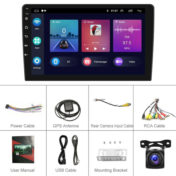 9 Inch Android Carplay Navigation 1 + 32G Screen With Ahd Camera Other Car Video