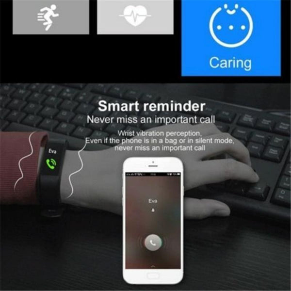 Smart Oled Fitness Tracker With Pedometer Red Activity Trackers