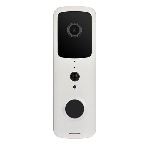 Smart Wifi Video Doorbell With Two Way Intercom Night Vision White Smart Doorbells