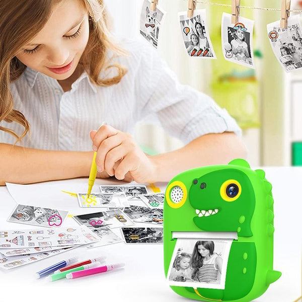 Instant Printing Camera With 2.4 Hd Screen And 32Gb Tf Card_Green Digital Cameras