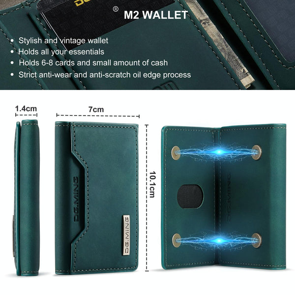 3 Fold Card Bag For Dg.Ming M2 Series Compact & Stylish Brown Wallets