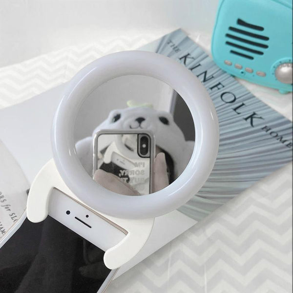 White Handheld Live Light For Mobile Self Timer Selfie Lights