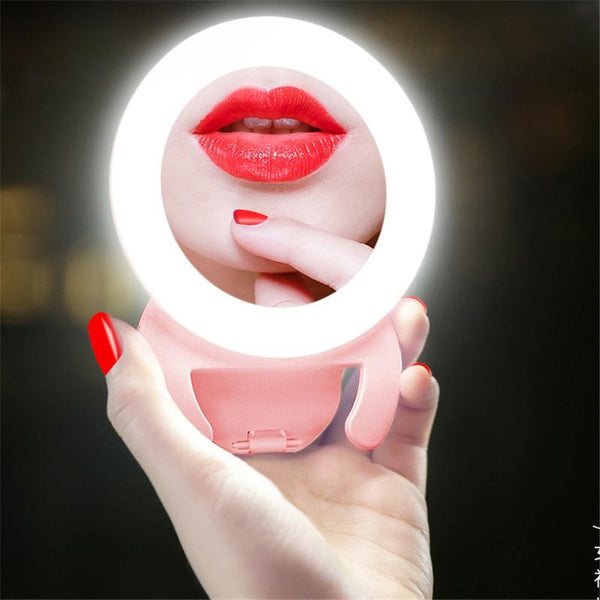 White Handheld Live Light For Mobile Self Timer Selfie Lights