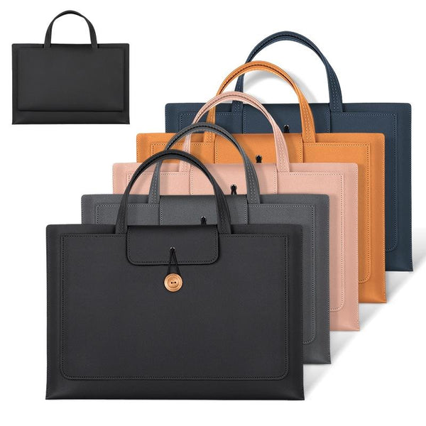 Laptop Inner Bag With Elastic Thread Button Brown Laptop Cases & Bags