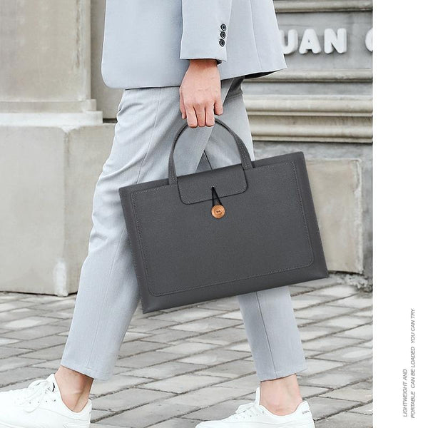 Laptop Inner Bag With Elastic Thread Button Brown Laptop Cases & Bags