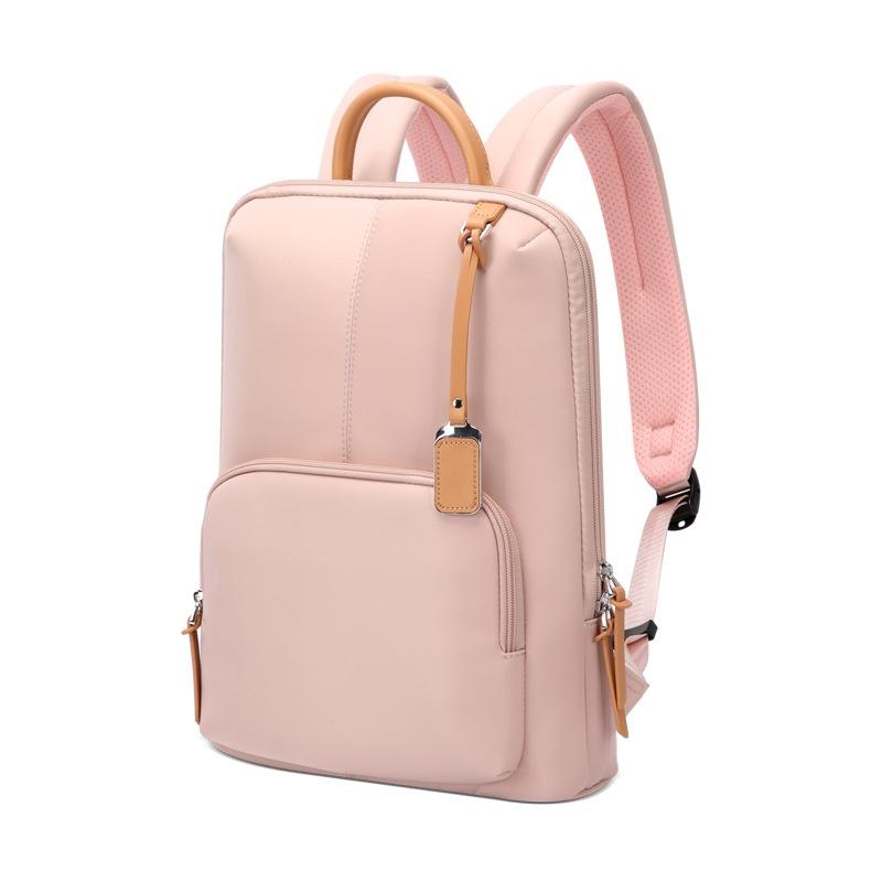 14 Inch Thin & Light Waterproof Business Backpack Pink Laptop Cases & Bags