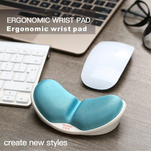 Memory Foam Wrist Rest For Keyboard & Mouse Blue Mouse Pads & Wrist Rests