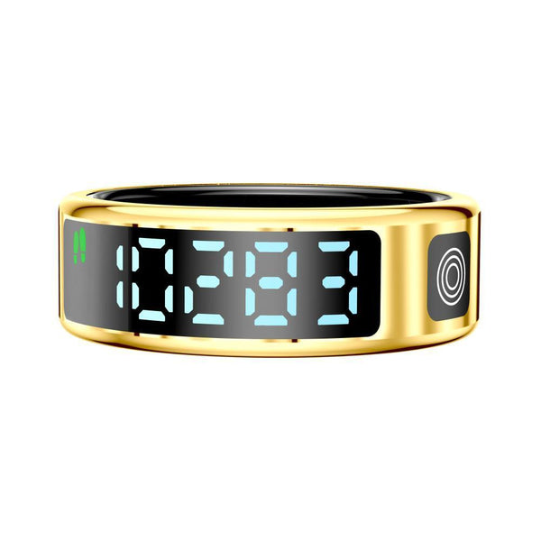 Smart Ring Gesture Control Health Monitoring Sports Modes Gold Activity Trackers
