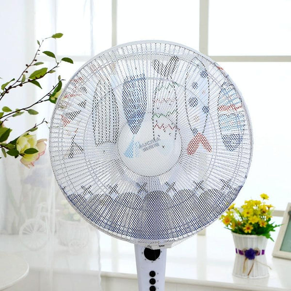 Electric Fan Safety Net Cover Anti Pinch Dustproof Fish Bone Portable Fans
