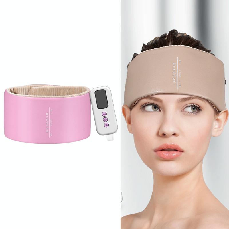 Hot Compress Head Massager For Headache Relief Pink Massagers