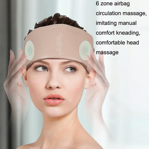 Hot Compress Head Massager For Headache Relief Pink Massagers