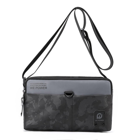 Men Oxford Cloth Crossbody Bag Outdoor Sports Shoulder Grey Bags