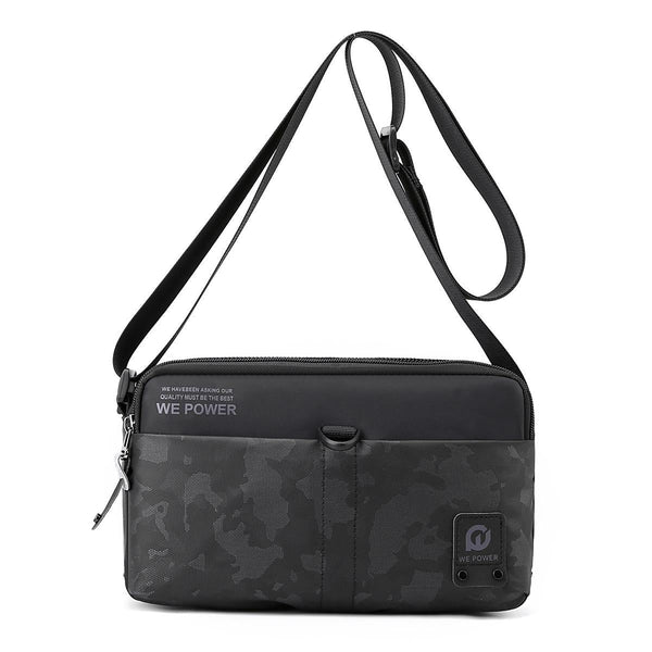 Men Oxford Cloth Crossbody Bag Outdoor Sports Shoulder Grey Bags
