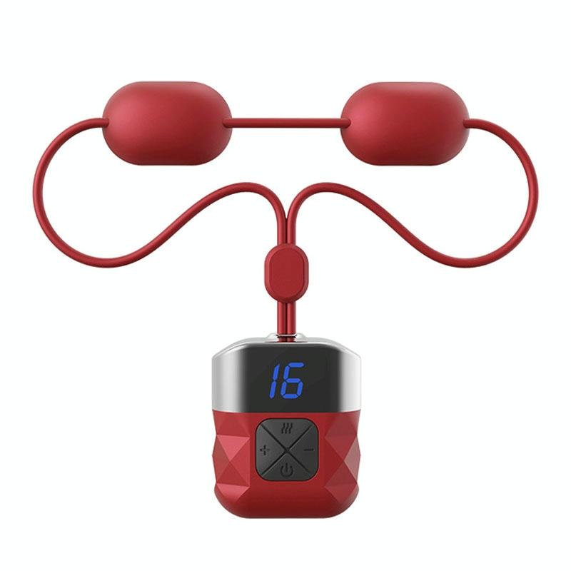 Ems Neck Massager For Shoulder & Cervical Therapy Red Massagers