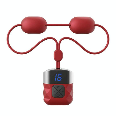 Ems Neck Massager For Shoulder & Cervical Therapy Red Massagers