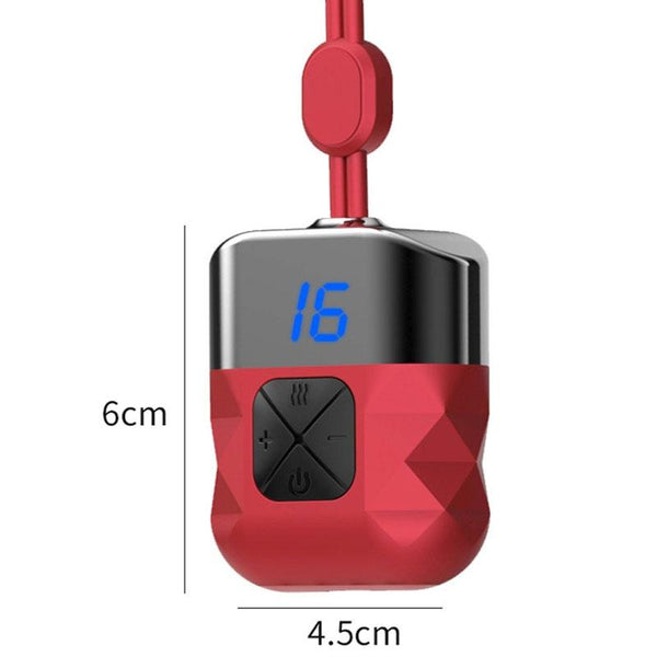 Ems Neck Massager For Shoulder & Cervical Therapy Red Massagers