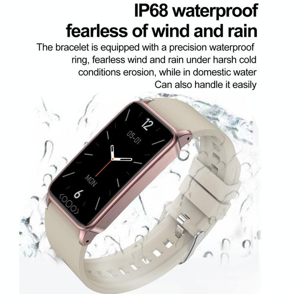 Uric Acid Blood Lipids And Heart Rate Tracker Blue Smart Watches