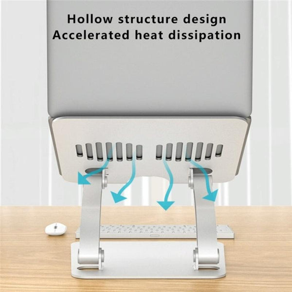 Laptop Stand Aluminum Alloy Desktop Riser Grey Stands Holders & Car Mounts