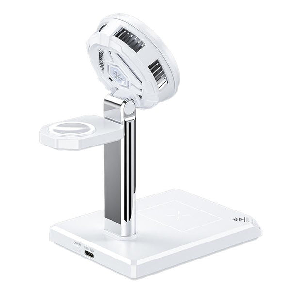 15W 4 In Magnetic Wireless Charger Stand White Chargers & Cradles