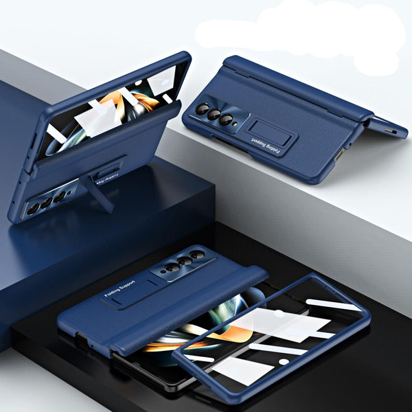 For Samsung Galaxy Z Fold4 5G Foldable Full Body Case 360 Degree Folding Champagne Gold Cases Covers & Skins