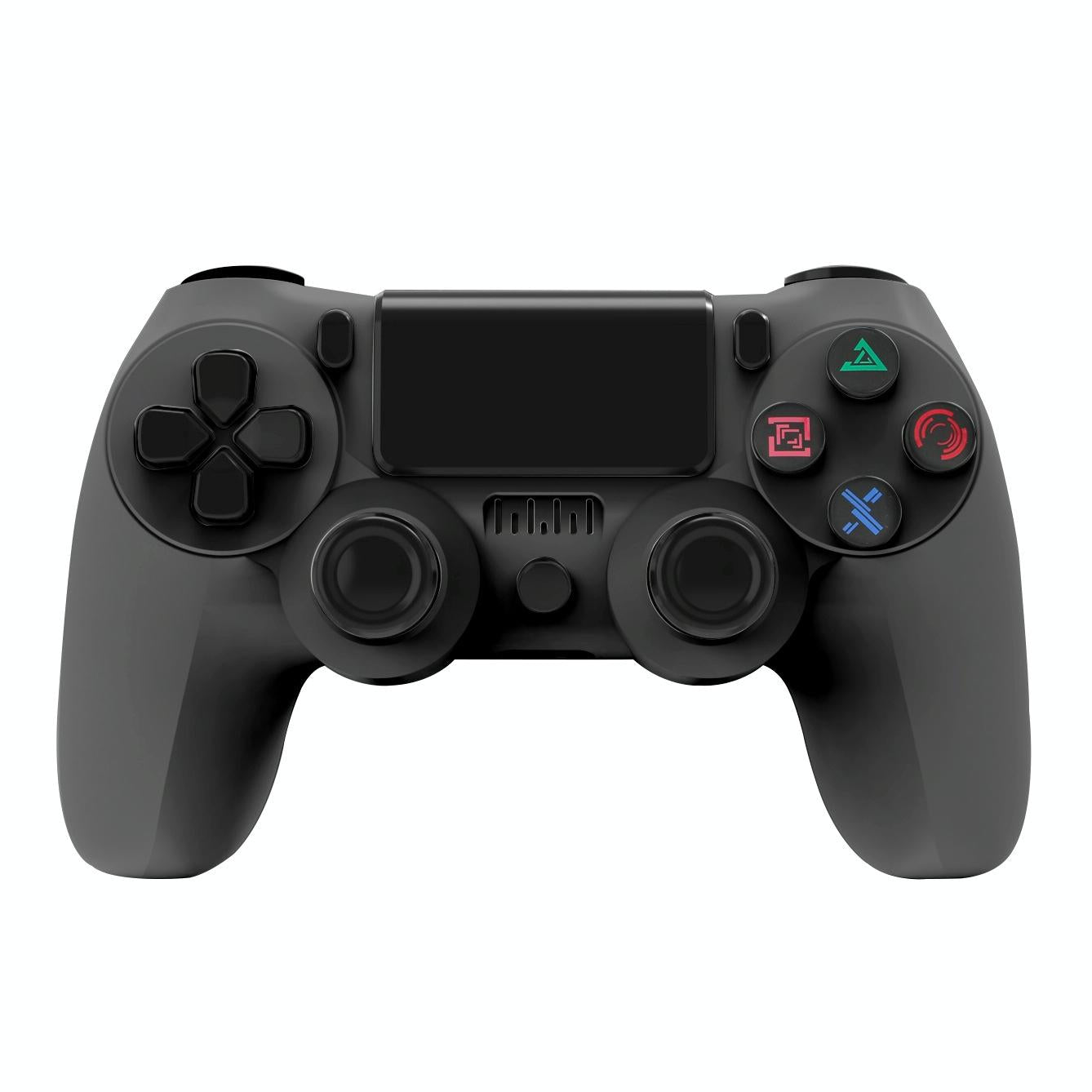 Wireless Bluetooth Game Controller For Ps4 With Dual Vibration And Light Strip Black Controllers & Attachments