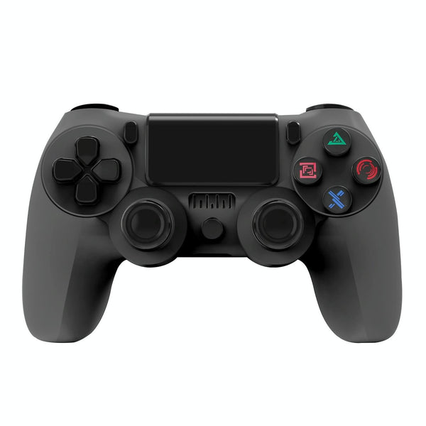 Wireless Bluetooth Game Controller For Ps4 With Dual Vibration And Light Strip Black Controllers & Attachments