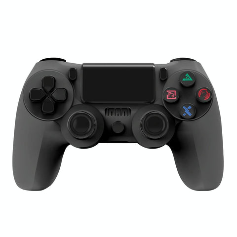 Wireless Bluetooth Game Controller For Ps4 With Dual Vibration And Light Strip Black Controllers & Attachments