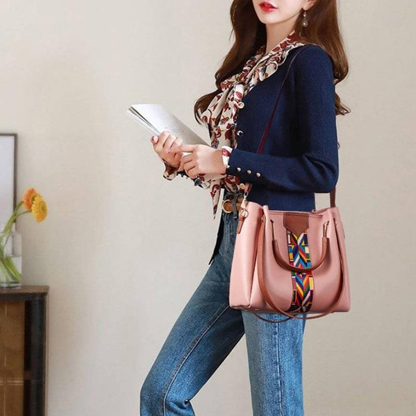 Versatile 4 In 1 Messenger Bag For Women Fashionable & Spacious Red Wine Women's Bags & Handbags