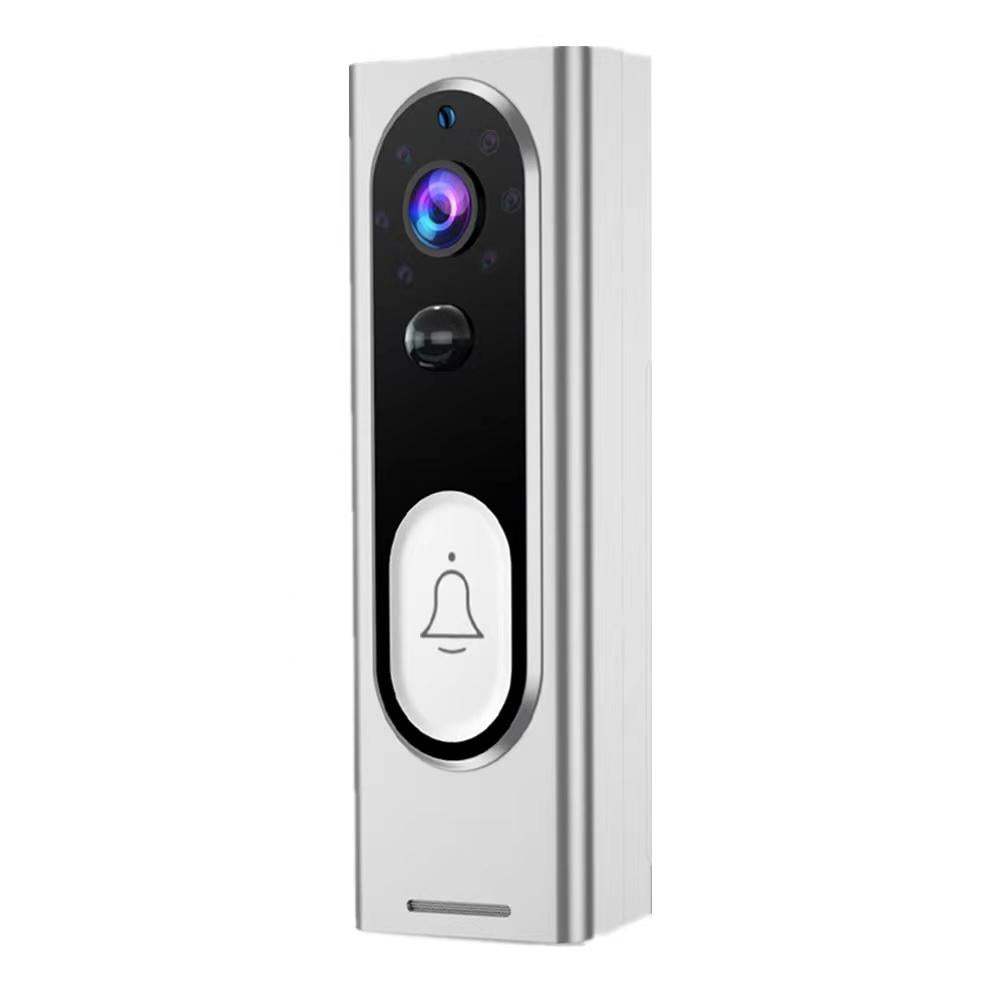 Smart Wireless Video Doorbell With Night Vision & Motion Detection White Smart Doorbells