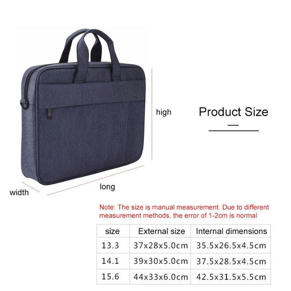 13.3 Inch Waterproof Anti Theft One Shoulder Handbag With Suitcase Belt Black Laptop Cases & Bags