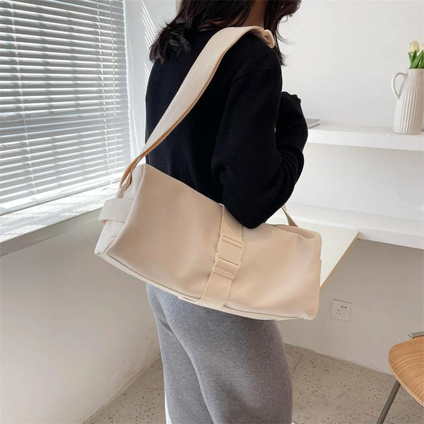 Travel & Fitness Crossbody Bag Waterproof Nylon Black Gym Bags