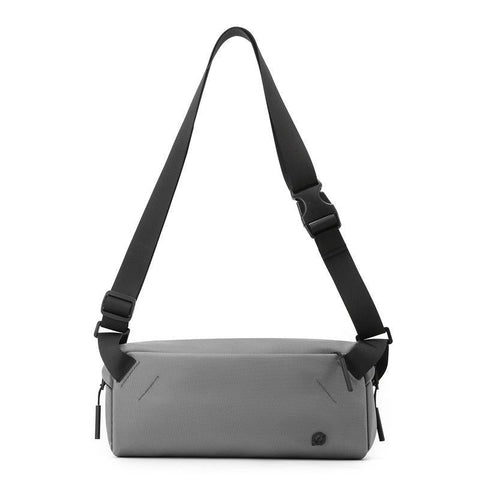 Men Cycling Chest Bag Casual Messenger Pack Grey Bags
